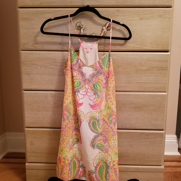 Lily Pulitzer Silk Slip Dress NWOT - Picture 2 of 4